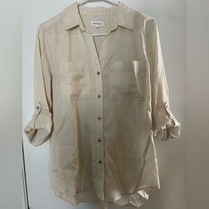 Westbound Cream Button-Up Blouse